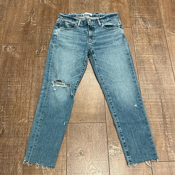 Moussy Vintage Depew Distressed Raw Hem Mid Rise Skinny Jeans - Picture 4 of 12